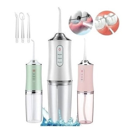 Water Flossers Oral Irrigator USB Rechargeable 220ml 3 Modes Portable Dental Water Tank for Teeth Waterproof Teeth Cleaner