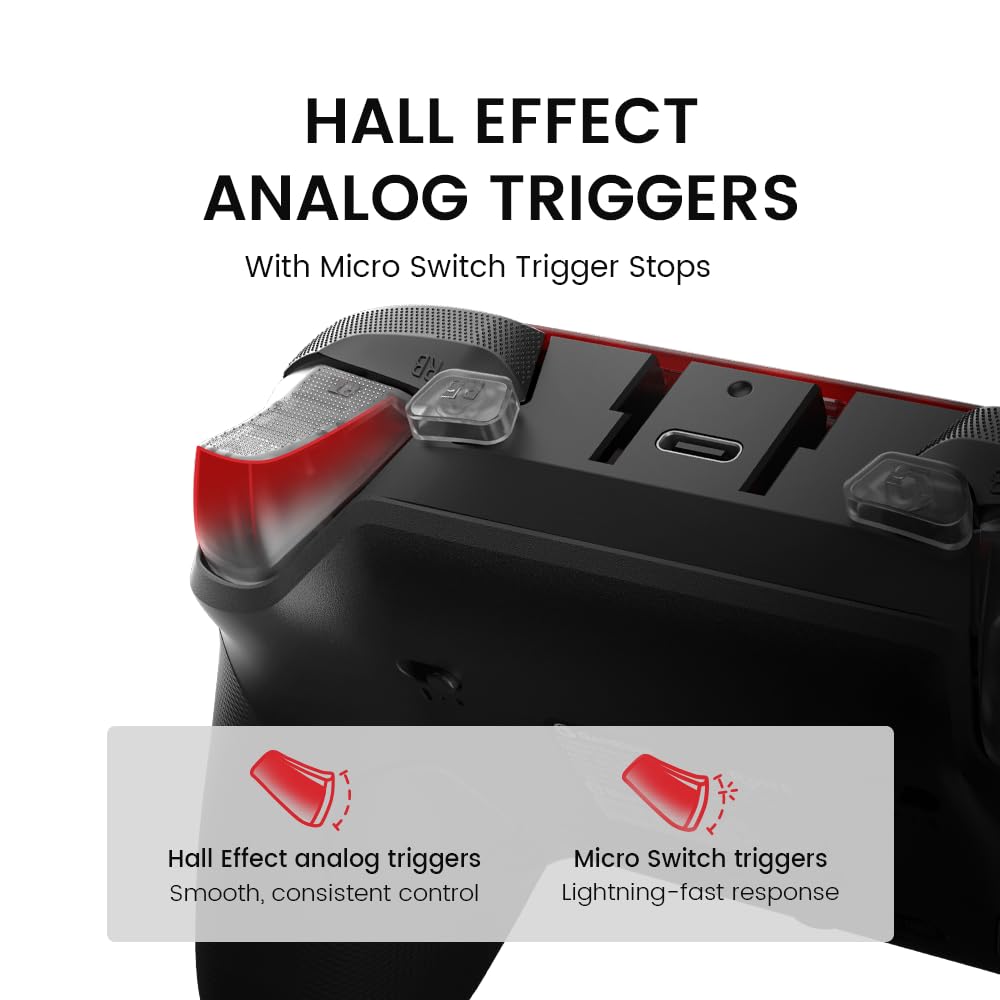 GameSir G7 Pro Wired Controller for Xbox Series X|S, Xbox One, Wireless Gamepad for PC&Android with TMR Sticks, Hall Effect Analog Triggers, 1000Hz Po