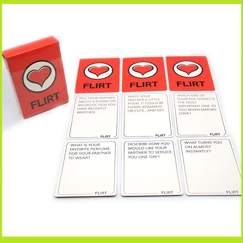 Talk, Flirt or Dare Full English romantic game talk or adventure game cards 3 Games Cards In 1 Couples Valentine's Day Gift