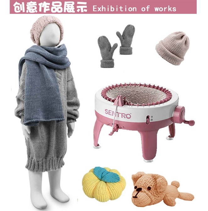 Positions Big Hand Knitting Machine Weaving Loom knit for Scraf Hat Children Educational Learning Toy Knitting Tools 40 Needle