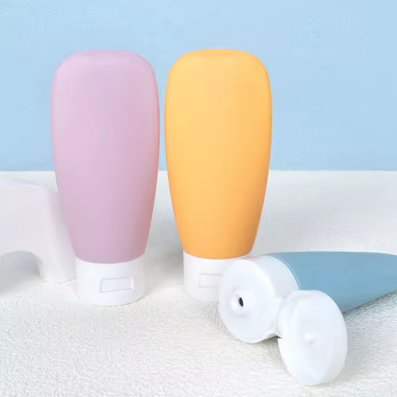 4 PCS Morandi Squeeze Bottle Portable Skincare Product Travel Dispensing Bottle