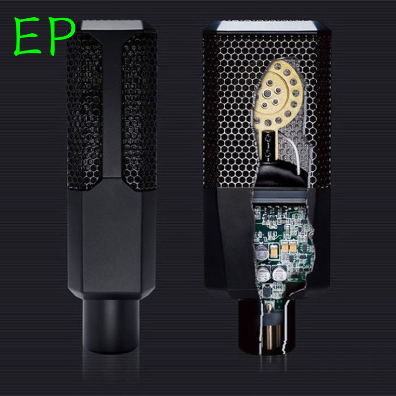 LGT240 Microphone Large Diaphragm Microphone Professional Condenser Microphone For Computer Sound Card Recording Microphone