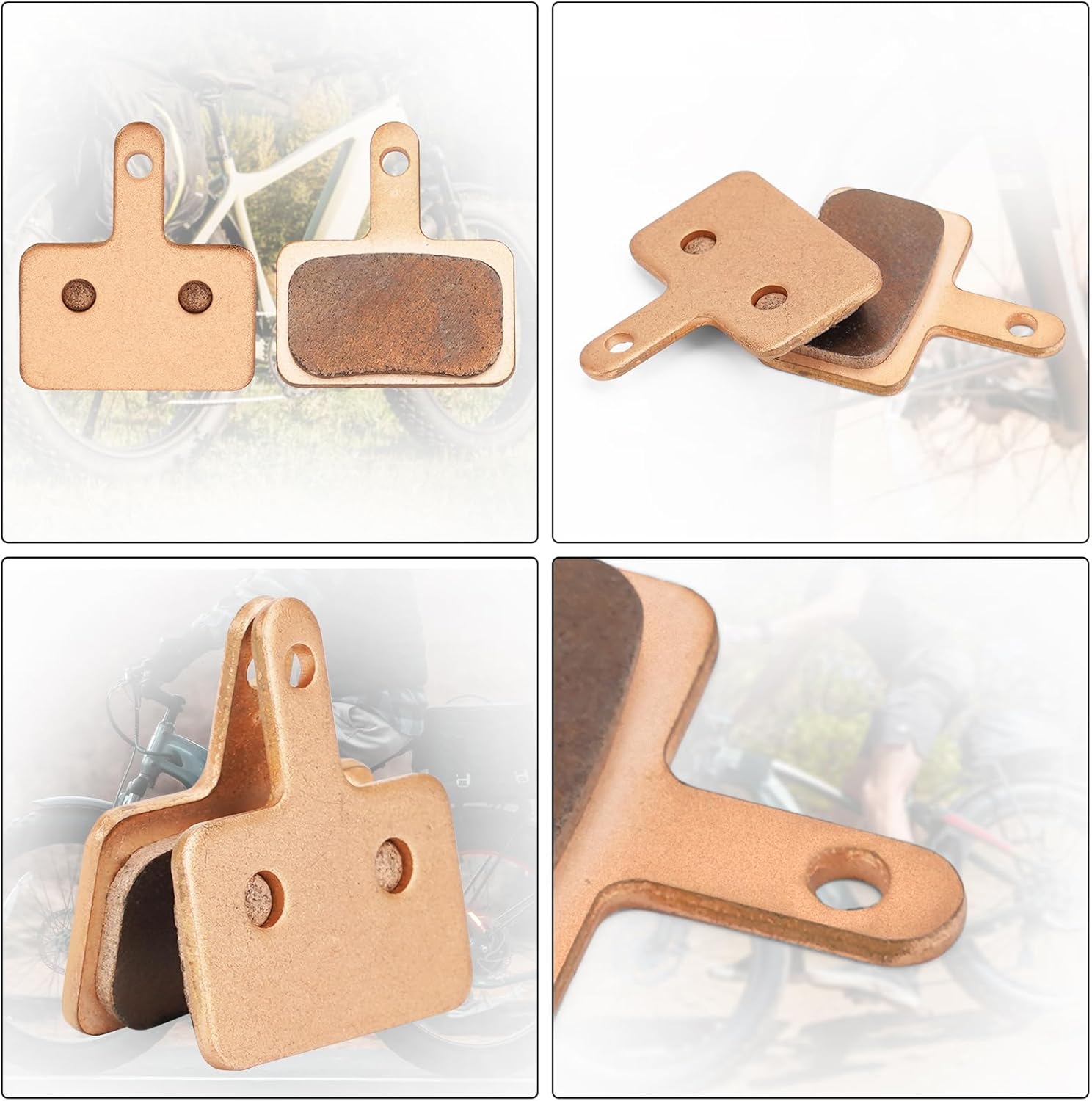 JERBOR Brake Pads for Aventon Pace/Sinch/Soltera/Level/Aventure/Abound, Copper-Based sintered Rear Front Disc Brakes Brake Pad Accessories, Ebike Repl