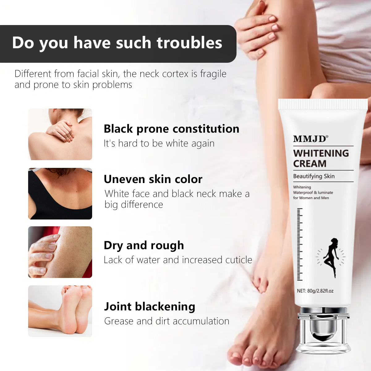 MMJD Moisturizing and Moisturizing Skin and Body Whitening Cream