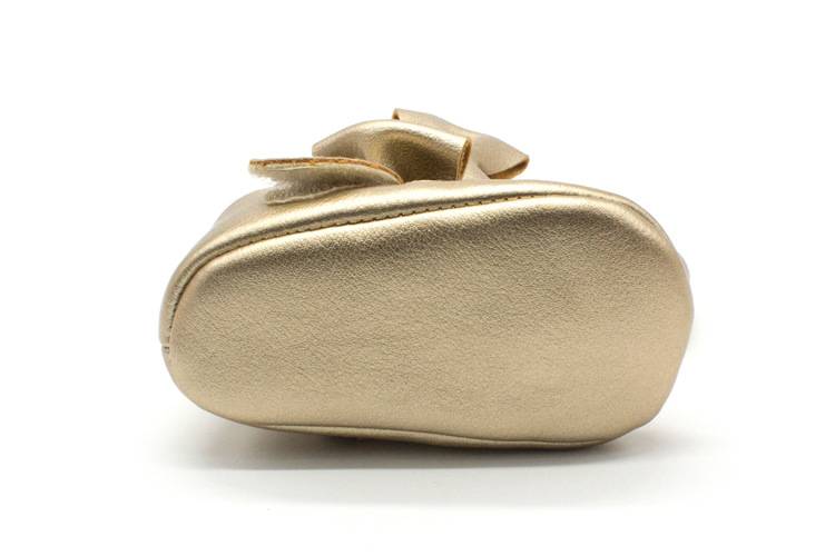Bebe PU Leather Baby Boy Girl Baby Moccasins Moccs Shoes Bow Fringe Soft Soled Non-slip Footwear Crib Shoes