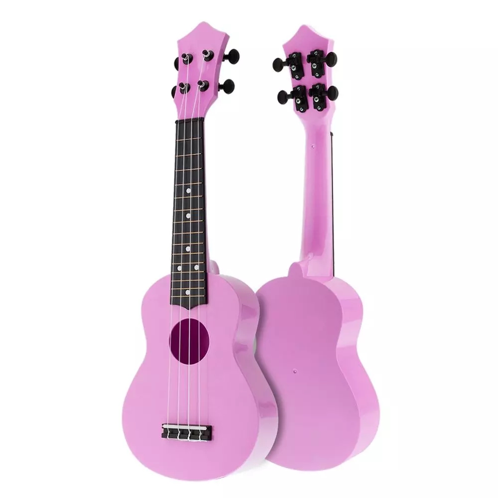 4 Strings 21 Inch Soprano Acoustic Ukulele Colorful Uke Hawaii Guitar Guitarra Musica Instrument for Kids and Music Beginner