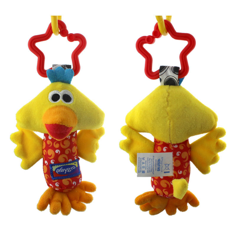 1pcs Soft Animal Handbells Rattles Plush Infant Toddler Car Bed Hanging Toy Baby Early Education Development Handle Toys