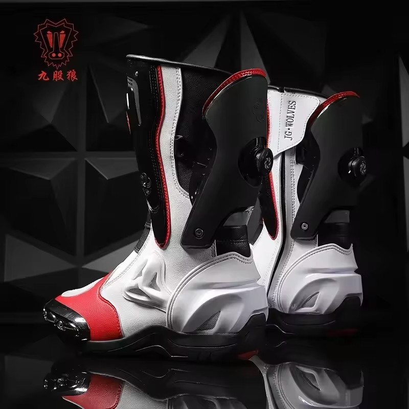 Motorcycle Leisure Four Seasons Anti-collision Cross-country Riding New Men's High-top Riding Protection Shoes Riding Shoes