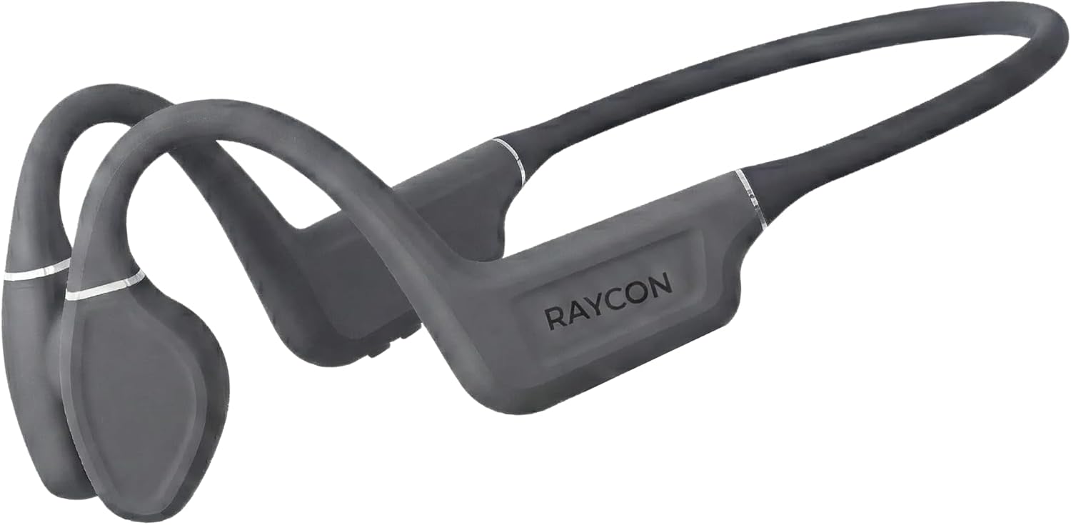 Raycon Bone Conduction Headphones Bluetooth - Open Ear Running Headphones, Sweat & Water-Resistant Earbuds with Mic for Sports & Workouts, 13hr Playti