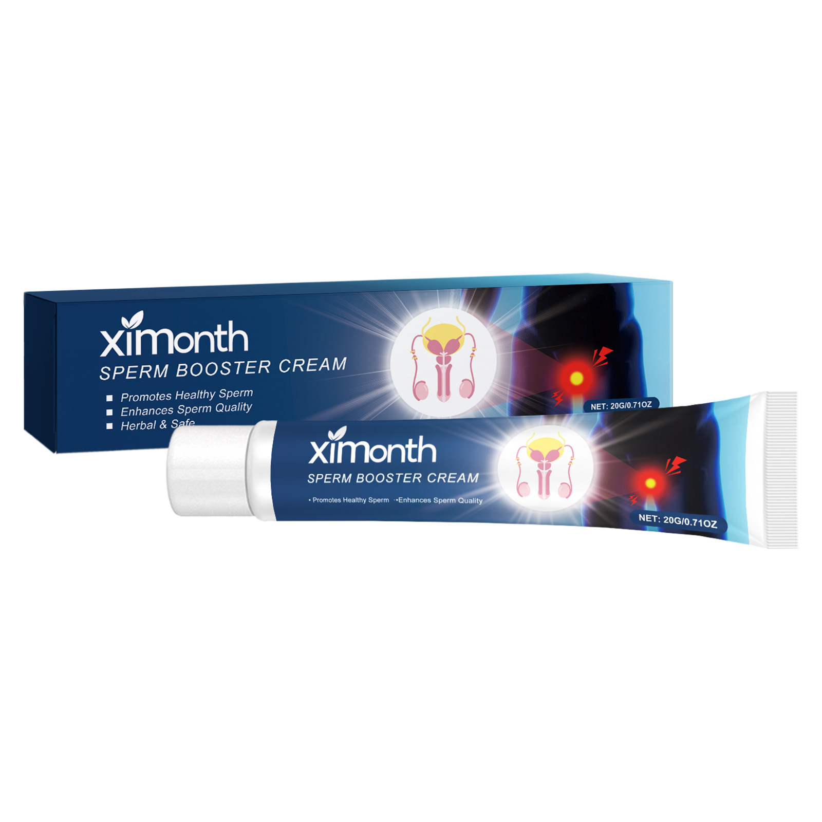 Ginseng Men Body Relief Cream Soothe Body Discomfort Calm Pain Adjust Male Body Wellness Mild Nourish Male Private Part Care Gel