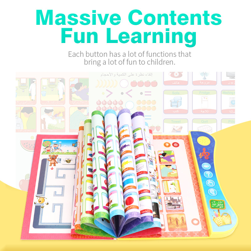 English Learning Electronic Book Machine With Smart Pen Early Educational Book interactive toys kids language learning toy