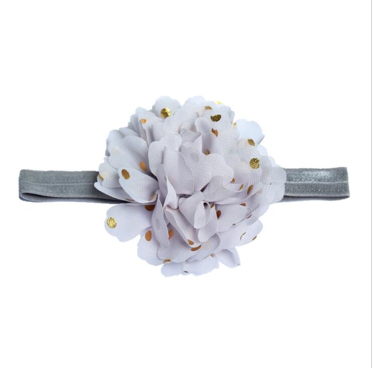 New Elastic Headband Net Yarn Chiffon Flower Head band Kids Hair Dress Girls Boys Hair Accessories
