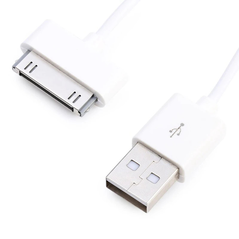 30 Pin USB Cable For Apple iPhone 4 S 4s 3G 3GS iPad 1 2 3 iPod Nano Touch Phone Charging Cord Data Cable Wire Charger Adapter