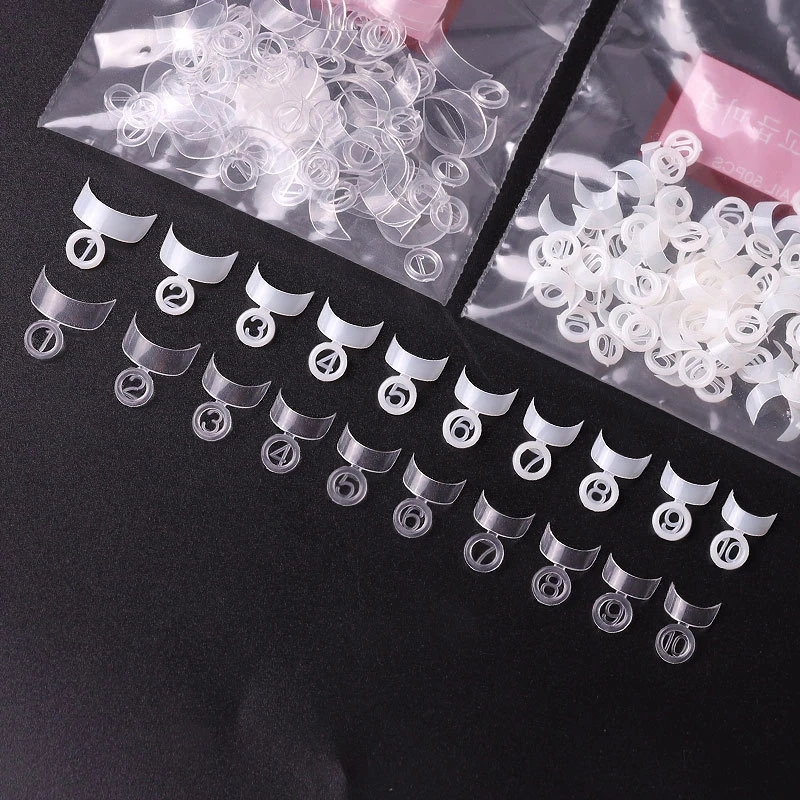 New Enhancements Crescent French Half Stick Nail Patch 600 Transparent False Nail Patch Soft and Light Nail Patch