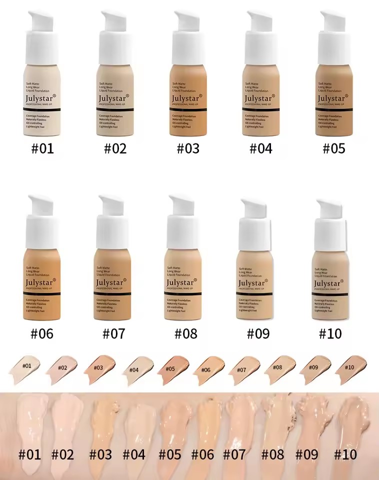 1PC Face Foundation Cream Oil-Control Matte BB Cream Waterproof Long Lasting Concealer Full Coverage Professional Makeup