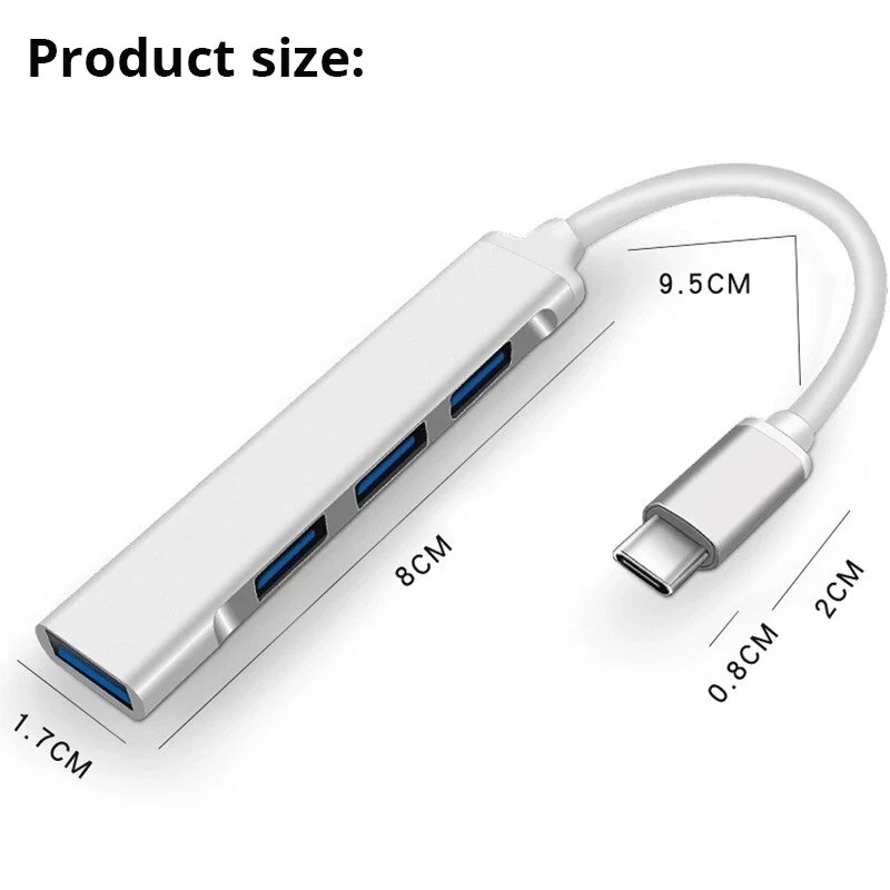 Type C Extender Hub Hub Docking Station USB C One to Four Computer Splitter USB 3.0