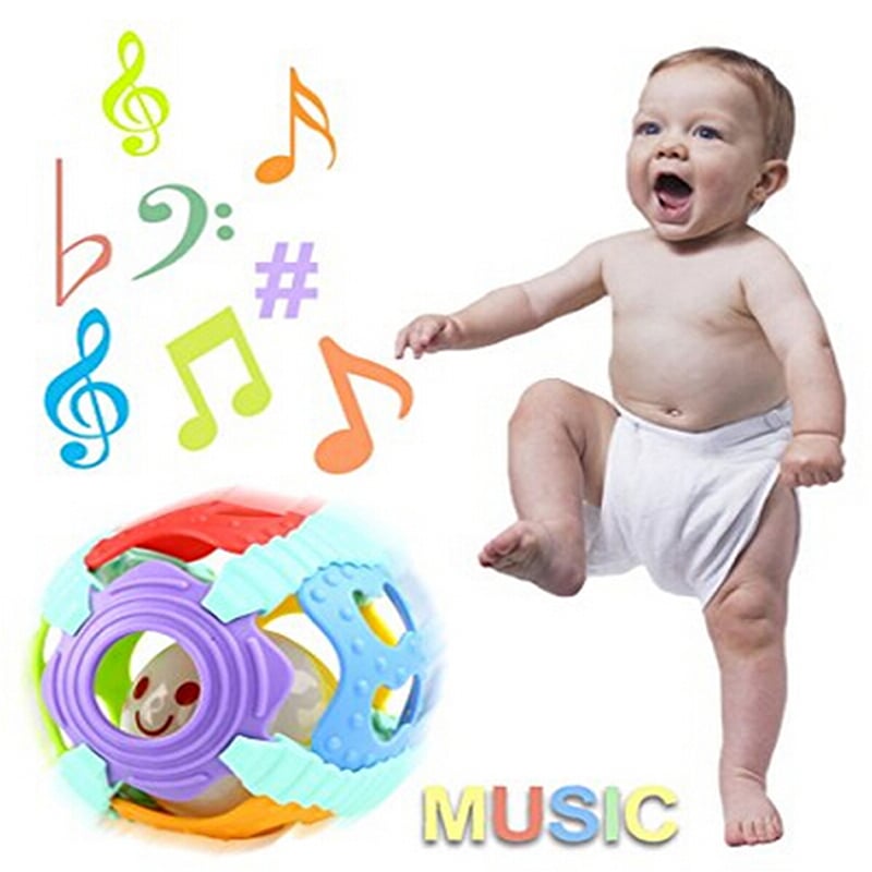 Baby Rattle Toys Cute Fun Loud Gym Jingle Ball Rattling Bell Crawling Balls Kids Children Develop Toy