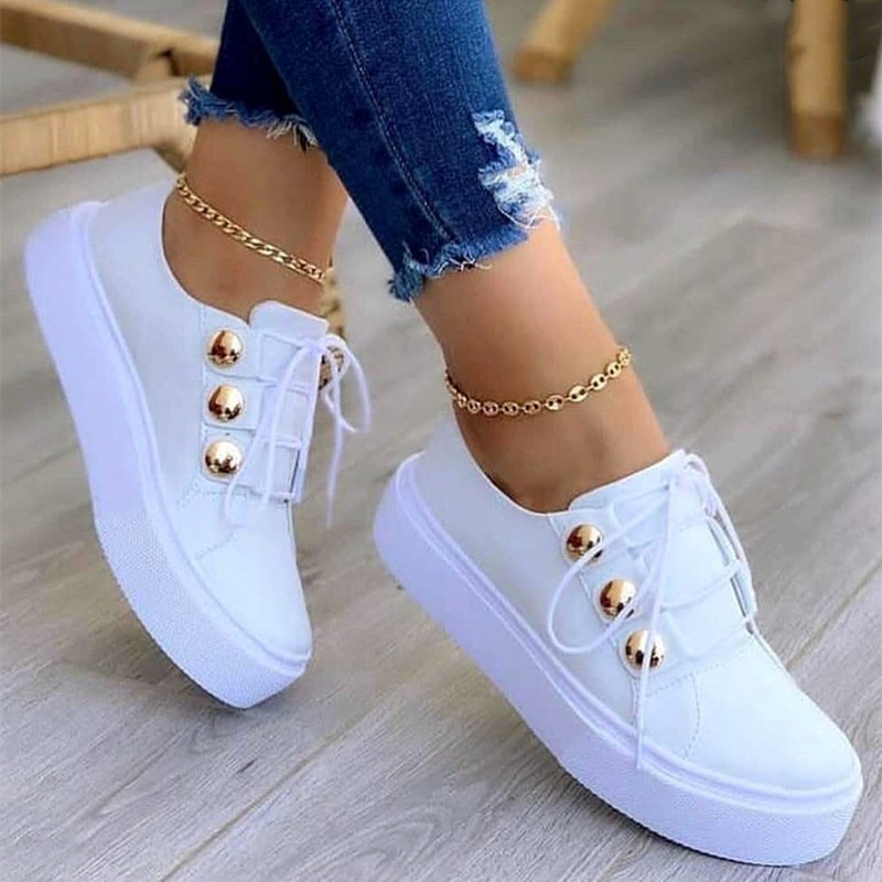 casual single shoes women European and American new round toe thick sole casual viscose shoes