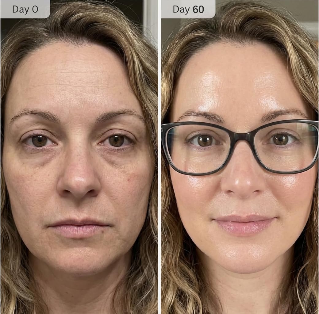 Micro Infusion System for Face & Neck-Micro Infusion Kit to Leave Skin Firmer & Smoother-0.25mm Facial Stamp with Collagen & Hyaluronic Acid Serum for