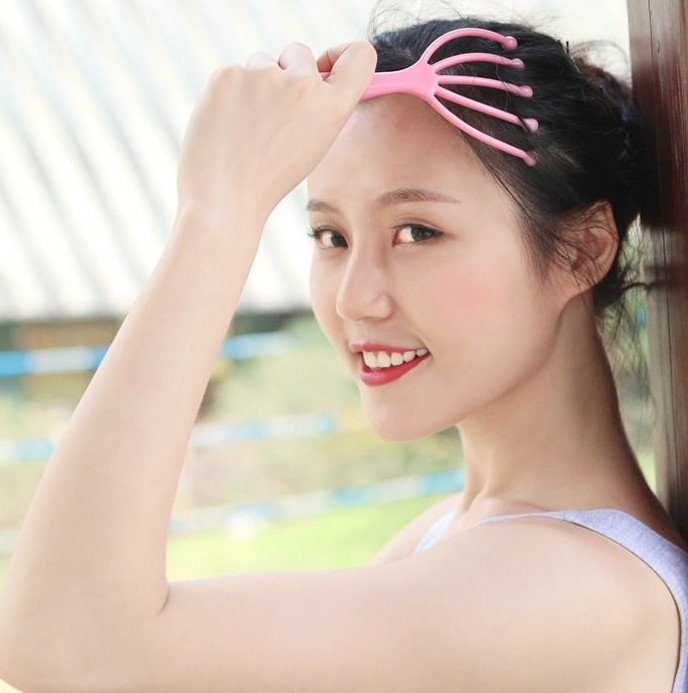 Ball five claw head massager health meridian manual massage comb ball massage scalp massage claw shampoo brush &