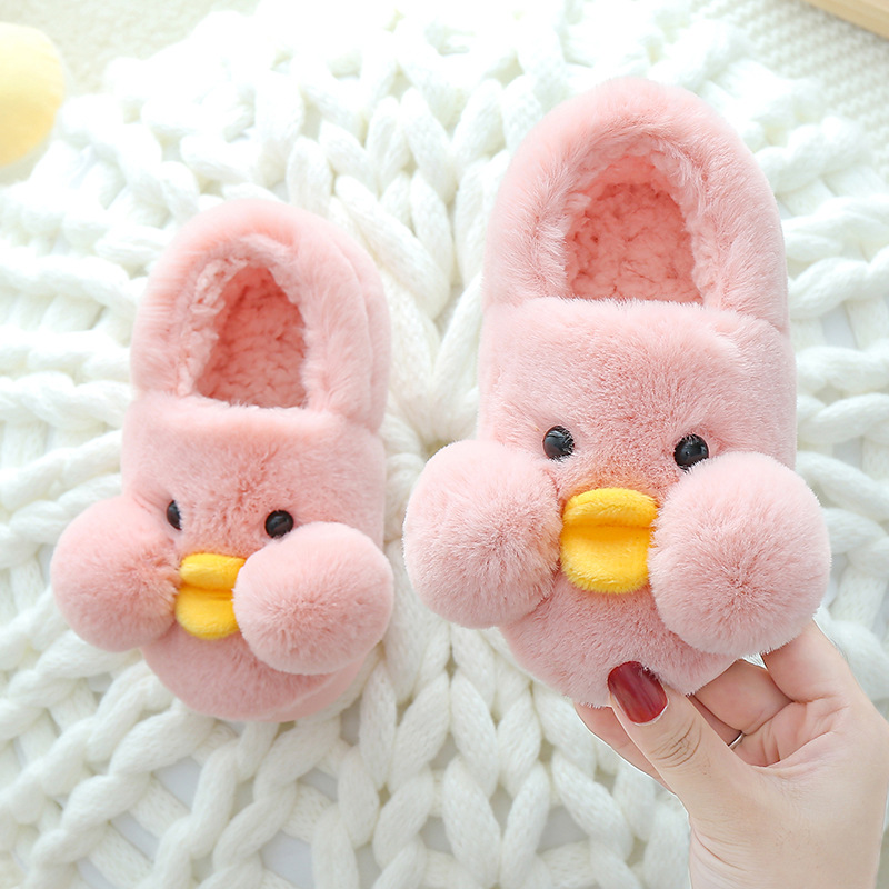 Kids Slippers Winter Children Cotton Shoes Warm Furry Non-slip Baby Girl Indoor Plush Slipper Toddler Shoes For Boys Miaoyoutong