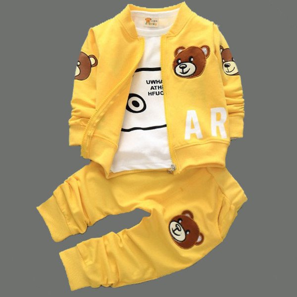 Children's suit Three sets of spring boys pure cotton personality in children casual clothes