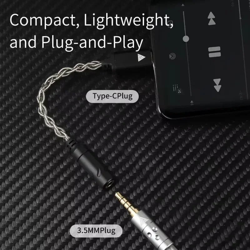 QKZ TC-MAX Pro HiFi DAC USB Type C To 3.5mm Headphone Amplifier Audio Decoder IEM AMP Mobile Phone Adapter CX31993 24bits/96kHz