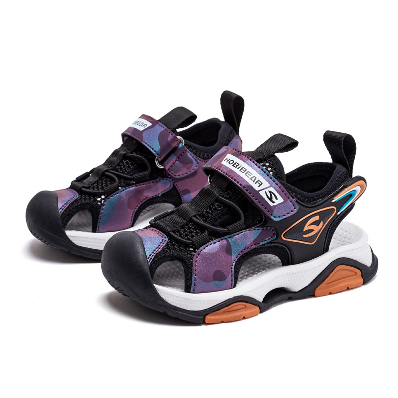Hobby Bear Kids' Shoes Summer New Baotou Sandals Boys' Beach Shoes Cool Girls' Sandals
