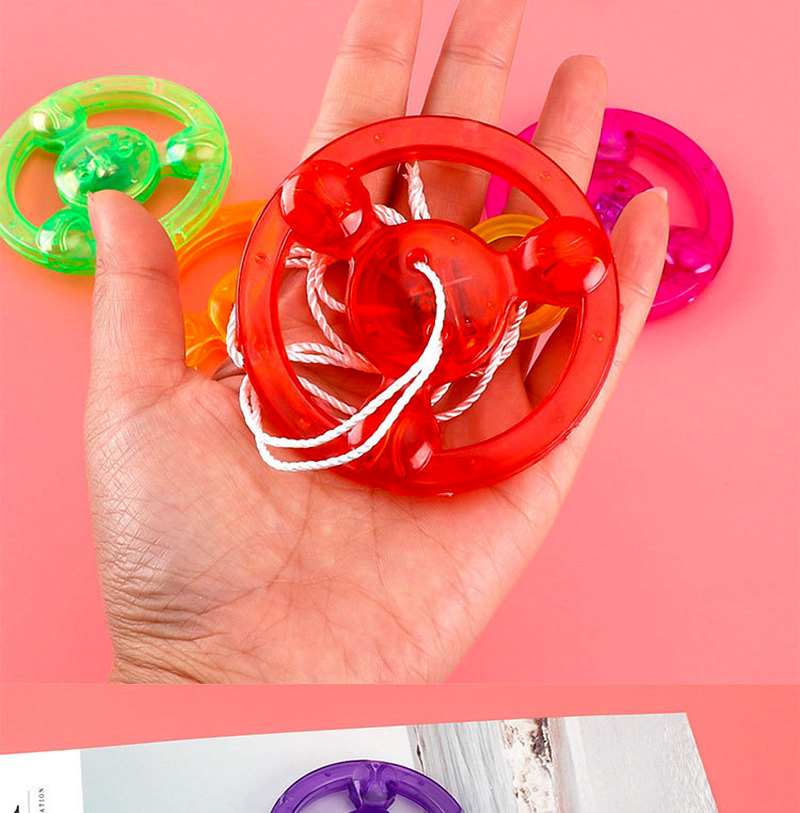 1pc Flash Pull Line Led Flywheel Hot Fire Wheel Glow Flywheel Whistle Creative Classic toys for Children Gift toy