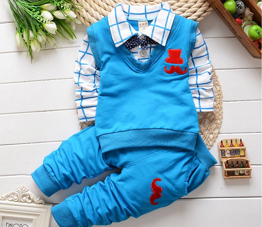 BibiCola spring autumn Baby Boy Clothes Set Children Clothing Sets Products Kids Clothes Baby Boys T-shirts+Pants 2PCS Tracksuit