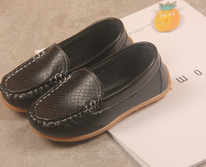 Children Shoes PU Leather Casual Styles Boys Girls Shoes Soft Comfortable Loafers Slip On Kids