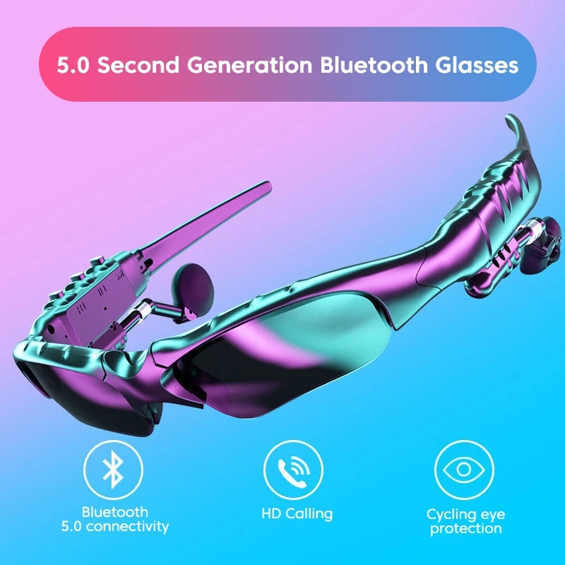 2023 New Stereo Earphones Wireless Headset with Mic Polarized Sunglasses for Driving Cycling Sports Noise Reduction Headphones