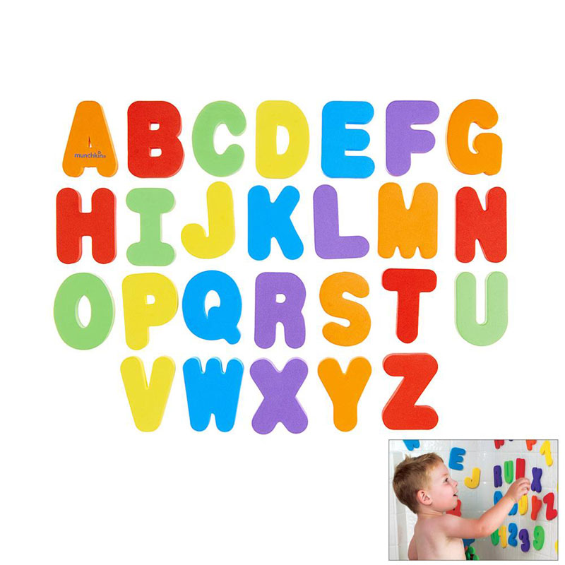 36-Piece MunchkinS Child Puzzle Baby Toy EVA Bath Alphanumeric Letters Numbers Bathroom Water Toys Early Educational Kid Toy