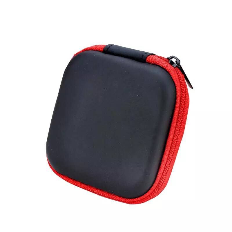 Discounted products Canvas Zipper Bag Earphone Cable Mini Box Portable Coin Purse Headphone Bag color sent randomly