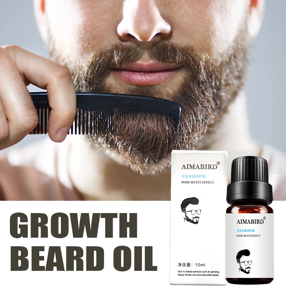 Beard growth liquid maintenance beard growth liquid nourishes eyebrows chest hair leg hair pubic hair hair essential oil