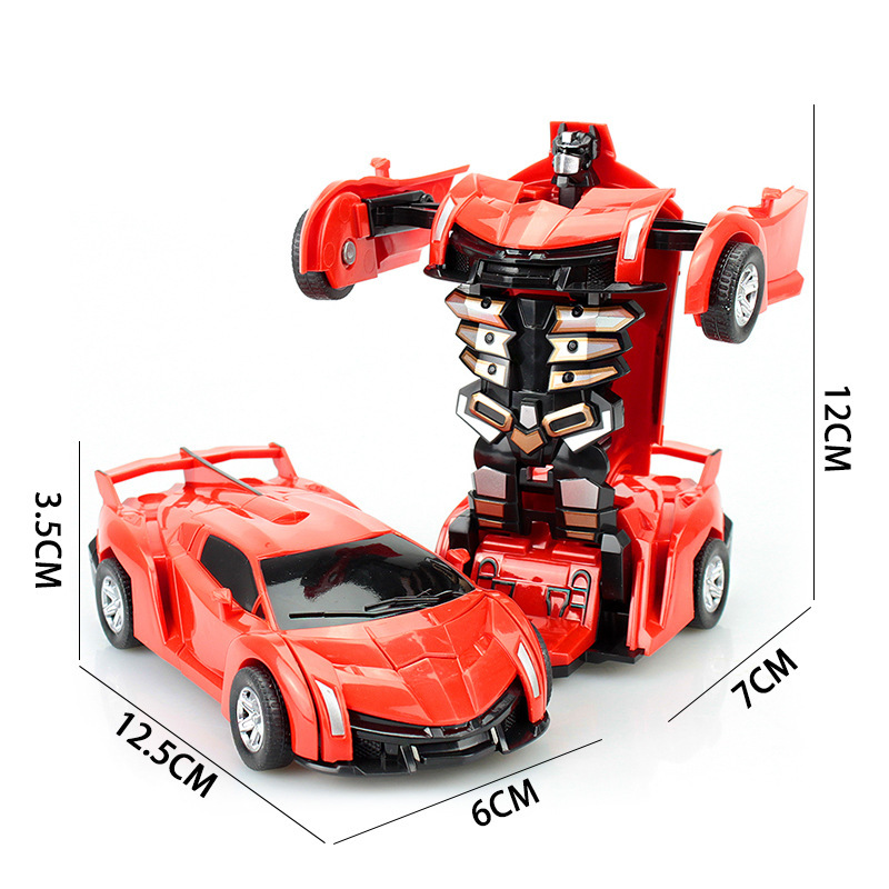 Mini 2 In 1 Car Toys One-key Deformation Car Toys Automatic Transformation Robot Model Car Diecasts Toy Boys Gifts Children Toy