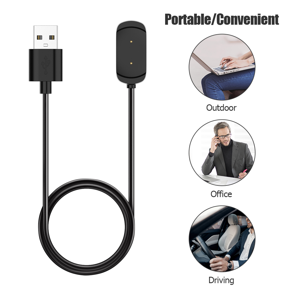 100cm/3.28ft Smart Watch USB Charging Cable Lines for Amazfit T-Rex A1918/GTR 42mm/GTR 47mm/GTS Charger Cord Wire