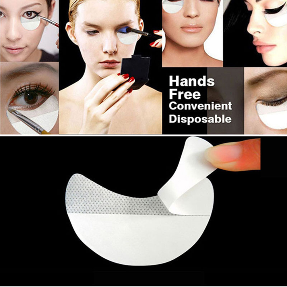 50PCS Eyeliner Shield For Eyeshadow Shields Protector Disposable Pads Lint Free Patch False Eyelash Extension Makeup Tool