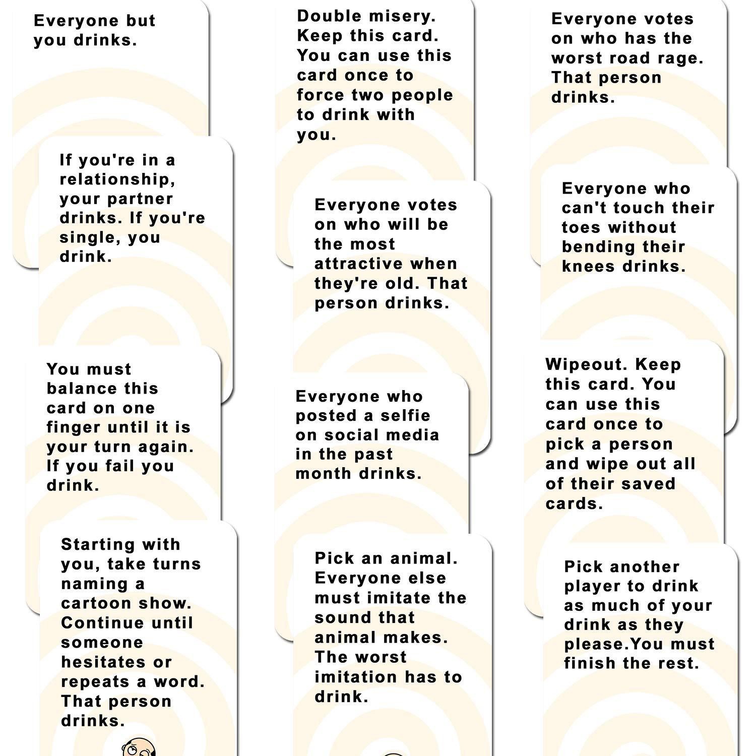English card game card game couple hen party game if you drink what I should drink