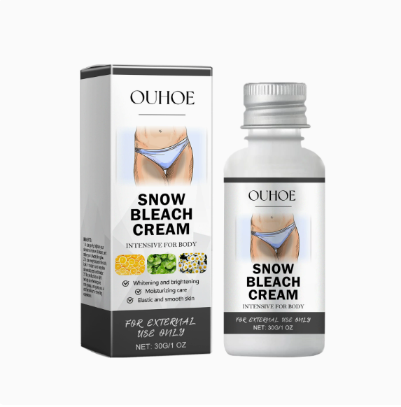 Body Whitening Bleach Cream Brighten Underarm Elbow Knees Joint Removal Intimate Parts Dark Spots Melanin Snow Bleach Cream