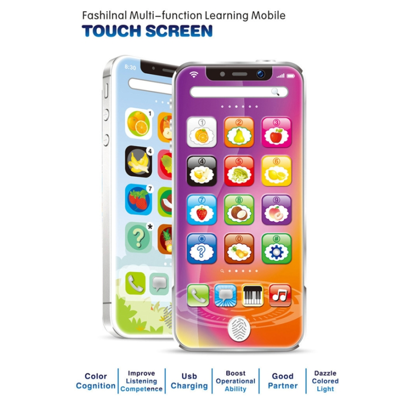 Kids Cellphone Toy Baby Smart Touch Screen Mobile Phone Toys Simulation Learning Machine Mobile Phone Toys Early Education Gifts