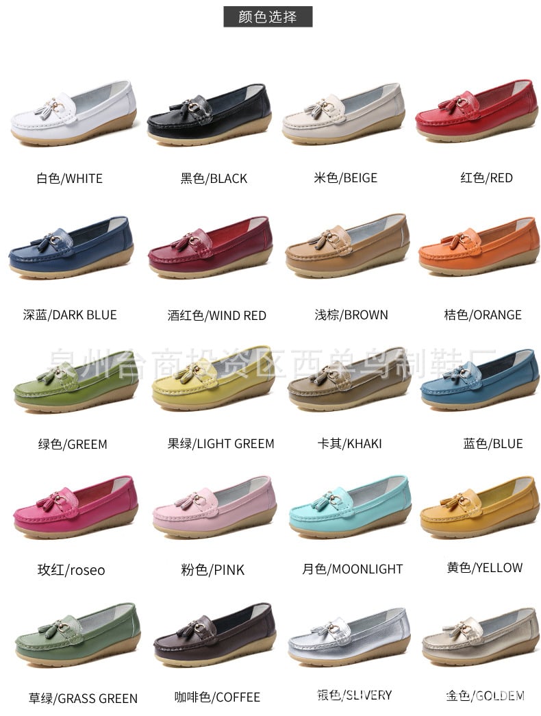 Women Genuine Leather Loafers Sheos Ballet Flats Ladies Shoes Female Spring Moccasins Casual Ballerina Shoes Women Sneakers