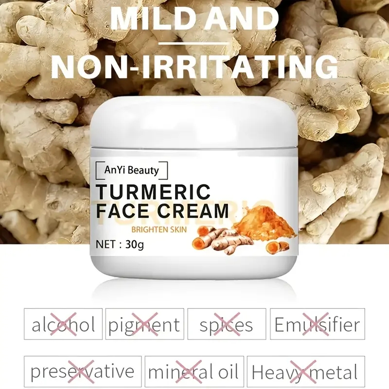 Natural turmeric female face cream skin care lotion pore purifying ingredients moisturizing facial skin care moisturizing cream