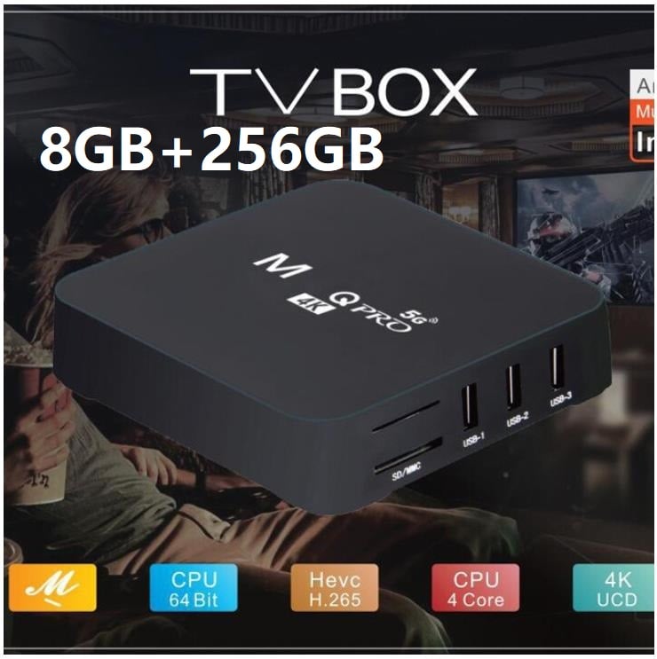 8GB+256GB 4K HD set-top box Android player dual-band wifi 5G Internet TV TVBOX