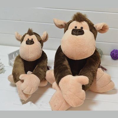 25CM Lion Elephant Giraffe Monkey Stuffed Plush Doll Jungle Series Stuffed Animals Toys for Kids Baby Children Gifts