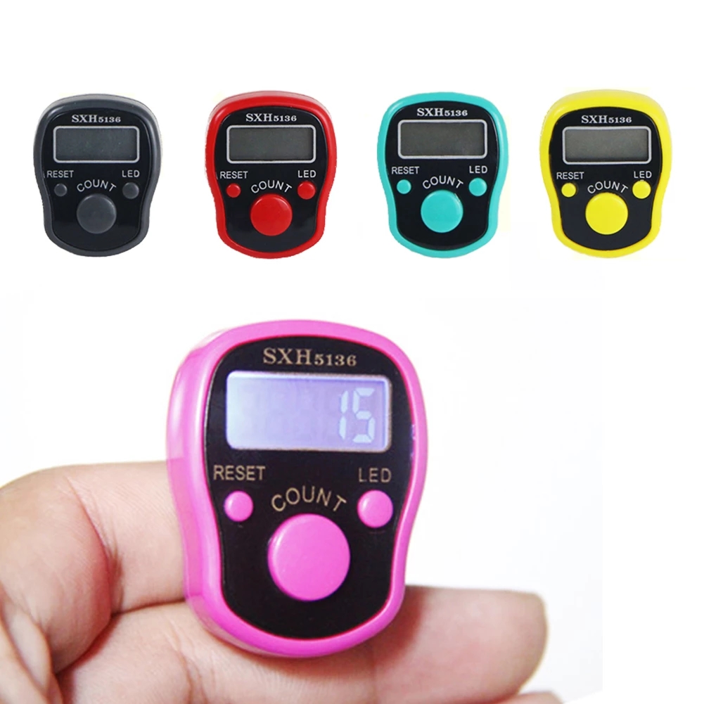 Digital LED Electronic Digital Golf Finger Handheld Tally Counter Luminous