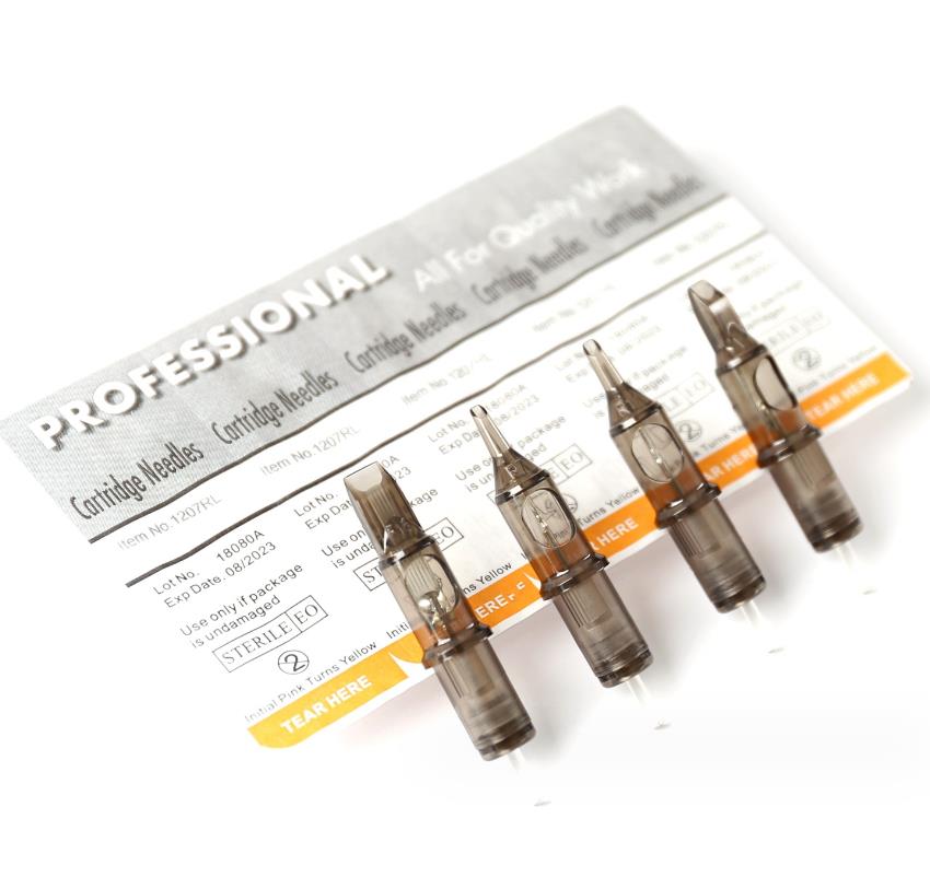 20pcs/box Tattoo machine disposable safety tattoo needle disinfectionRL RS RM M1 Pick Cartridgetattoo eyebrow tattoo