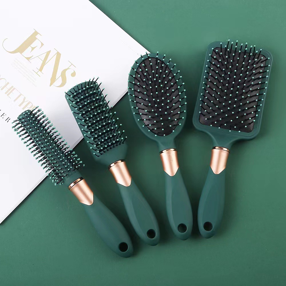 4pcs high-quality women's air bag comb head massage hairdressing comb household long hair roll comb set