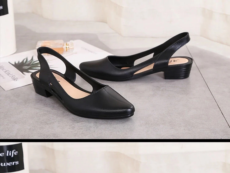 women ladies female fashion shoes sandals slippers high heel New sandals women's summer fashion Baotou thick heel