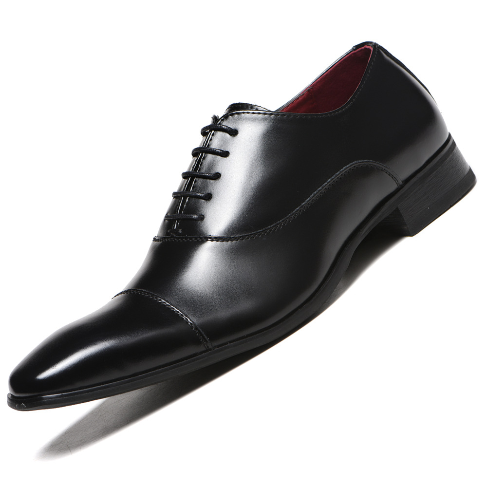 Men Dress Shoes Leather Men Shoes Fashion Men Wedding Shoes Comfortable Formal Shoes Drop Ship 663